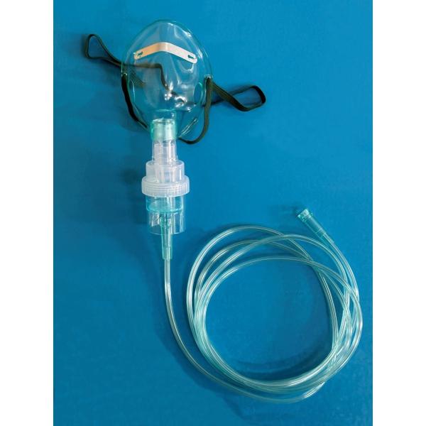 Quality Single Use Medical Nebulizer PVC Transparent Oxygen Mask With Tubing wholesale