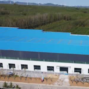 Insulated Prefab Steel Warehouse with Aluminized Zinc Cladding
