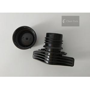 Black / White Twist Top Cap For Plastic Laundry Liquid Bag , Size Customized