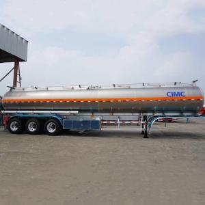 Cheap CIMC 50T Payload 3 Axle 50000L Aluminum Tanker Trailer for sale