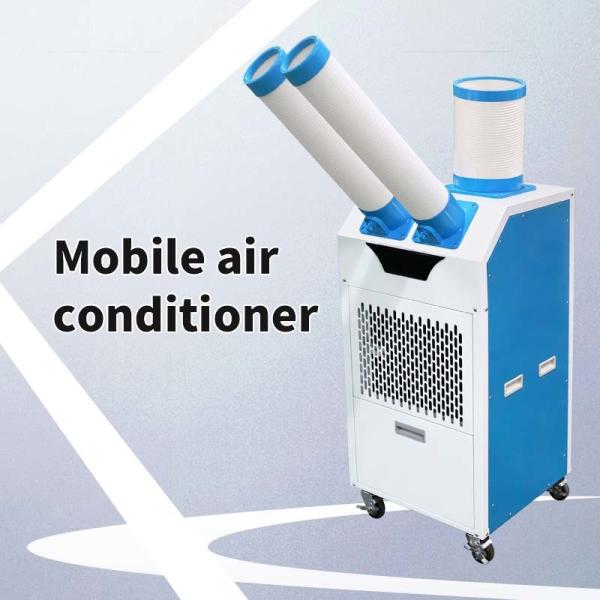 Smooth Room-to-Room Transitions Portable Mobile Air Cooler With Integrated