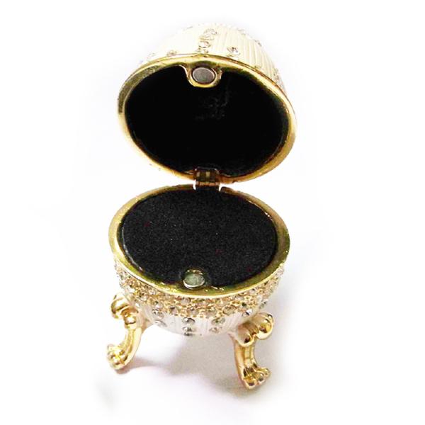 Faberge Easter Eggs Russian Royal Enamel Box Jewellery Box Holder Faberge Egg Box Style Decorative Enameled Trinket Box