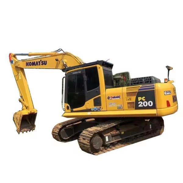 20 Ton Hydraulic Excavator Komatsu PC200 for Middle Crawler Earth Moving