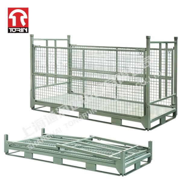 Torin LK50 Folding Storage Stacking Cage Wire Mesh Pallet Container Metal Pallet