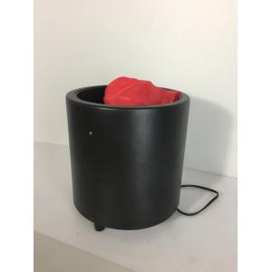 red led silk flame light with iron shell round