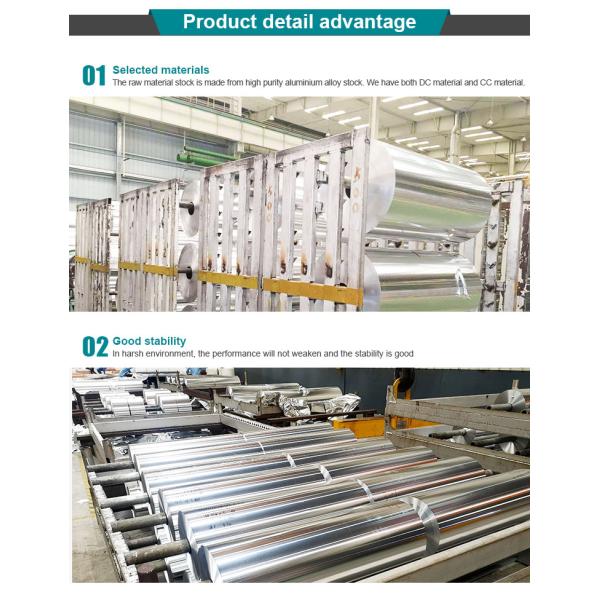 8000 Series Alloy Aluminum Foil Coil Jumbo Manbig Roll For Tray Container