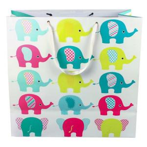 Embossed Printing Paper Bag 250gsm Printed Paper Carrier Bags