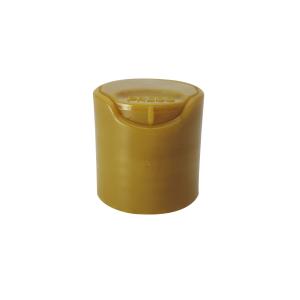China Polypropylene 24mm Yellow Disc Top Cap For Shampoo Bottle on sale