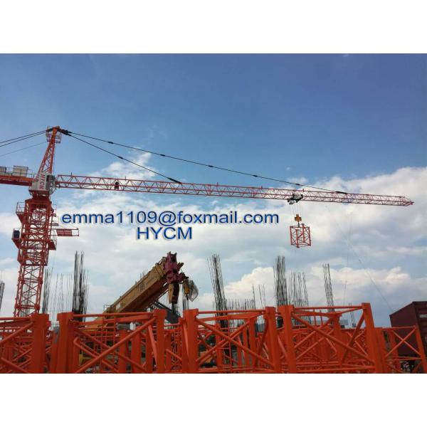 Quality 8tons 60m Boom Specifications HYCM Tower Cranes QTZ80 China Crane wholesale