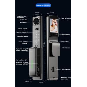 Standard Mortise Video Intercom Door Lock Grey Automatic Door Locks For Houses