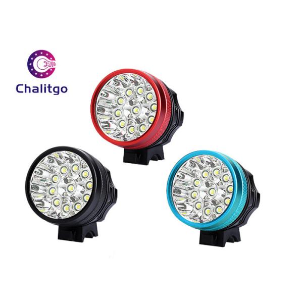 Quality Black Red Flashing LED Bike Lights 11 Gree LEDs T6 6600 MAh AC 100~240V wholesale