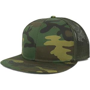 Common Fabric 3d Embroidery Camo Trucker Cap For Female