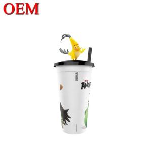 Custom Your Own Design Small PVC 3D Cup Figure OEM Plastic Topper Figure Toy