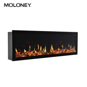1280mm Artificial Charming Flame Fire Indoor Wall Mounted LED Fireplace Fake Log