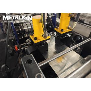 Step Beam Roll Forming Machine With Ribbed Profile Precision Clean Notch Cut