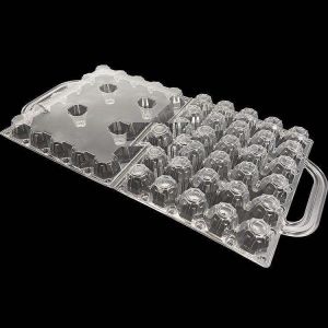 Transparent Plastic Egg Trays Egg Box Free Shipping Plastic Egg Tray with Handle