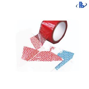 High Adhesive Tamper Proof Security Tape , Tamper Evident Seal Tape Polyester