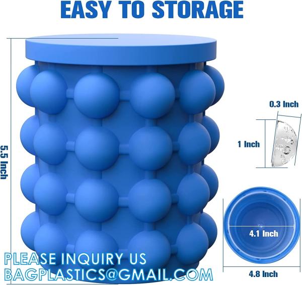 Quality Silicone Ice Cube Molds With Removable Lids Reusable And BPA Free For Whiskey, Cocktail, Stackable Flexible Safe Ice wholesale