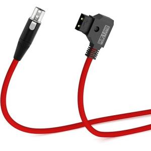 Alvin's Cables TVLogic Power Cable Mini XLR 4 Pin Female to D-Tap Ultra Soft