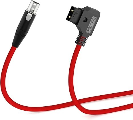 Alvin's Cables TVLogic Power Cable Mini XLR 4 Pin Female to D-Tap Ultra Soft