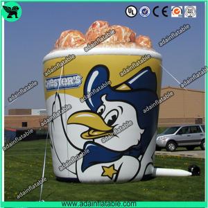 Cheap Oxford Cloth Outdoor Giant Inflatable Cup Model With Print For Chicken Promotional for sale