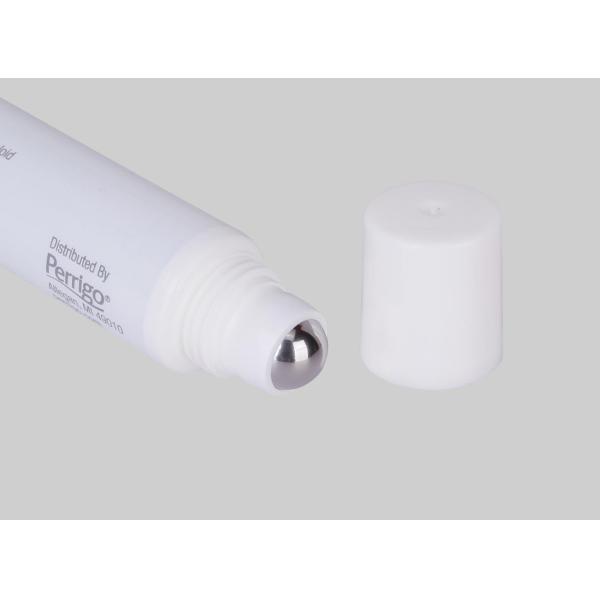 10-25ml D19mm Empty Custom Eye Cream Gel Cosmetic Plastic Tube With Massage Stainless Steel Ball