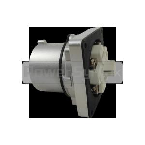 4P 160A Cast Aluminum High Current Plugs Sockets IP67 380V Heavy Duty Panel