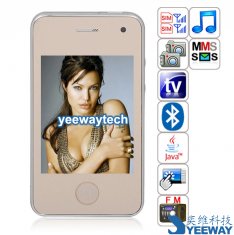 Cheap HiPhone H3 Quad Band Dual Cards Dual Standby Dual Cameras Color TV Bluetooth Java 2.8-inch Touch Screen Phone for sale