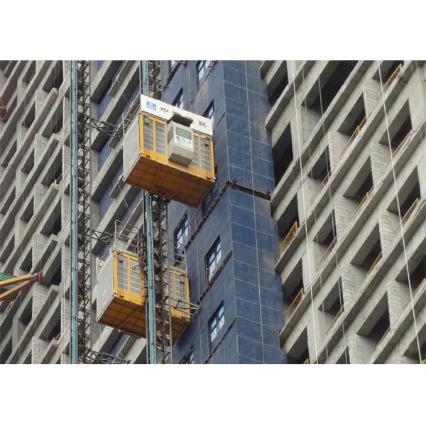 Quality VFD Drive Rack & Pinion Construction Man And Material Hoist 0-60M/Min wholesale