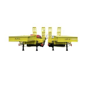 137500 to 26000*2500to2550 height Van-type Flatbed Lowbed Semi Trailer with Best