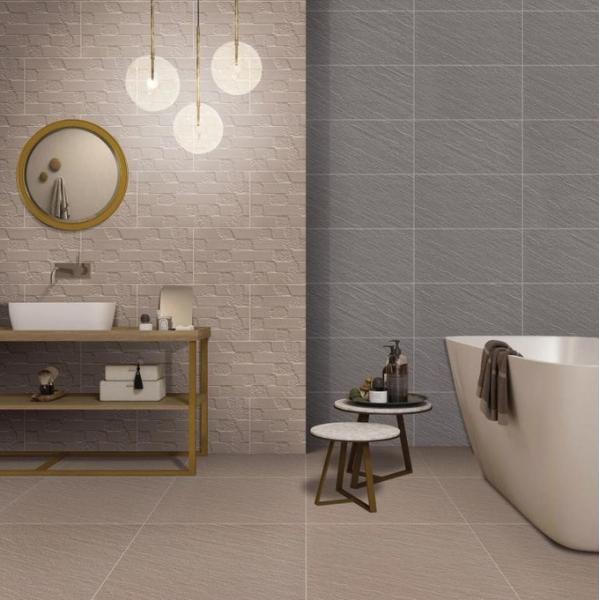 Gray Firbrick Full Body Porcelain Tiles 60x60cm Indoor Floor and Wall