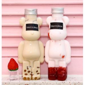 Modern Milk Tea Bottles With Plastic Handle For Packaging