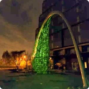 T20 Advertising Display LED Mesh Screen Flexible Transparent for Outdoor