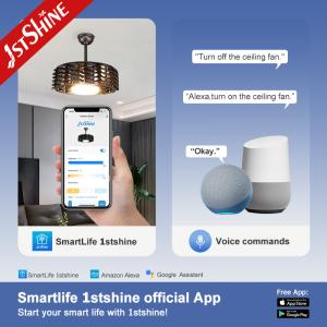 Contemporary Design Style 22 Inch LED Light Bladeless Ceiling Fan for Bedroom