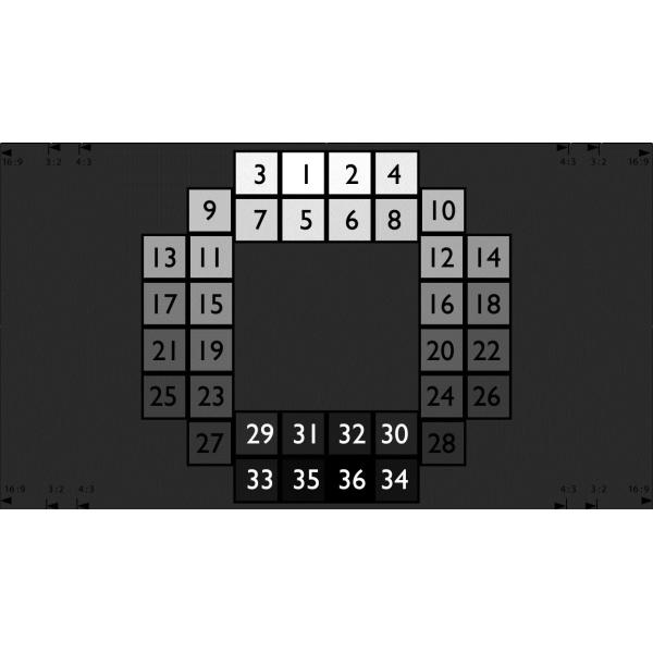 Quality Digital Camera Grey Scale OECF Measurement Test Chart TE269 OECF36 RoHS Approval wholesale