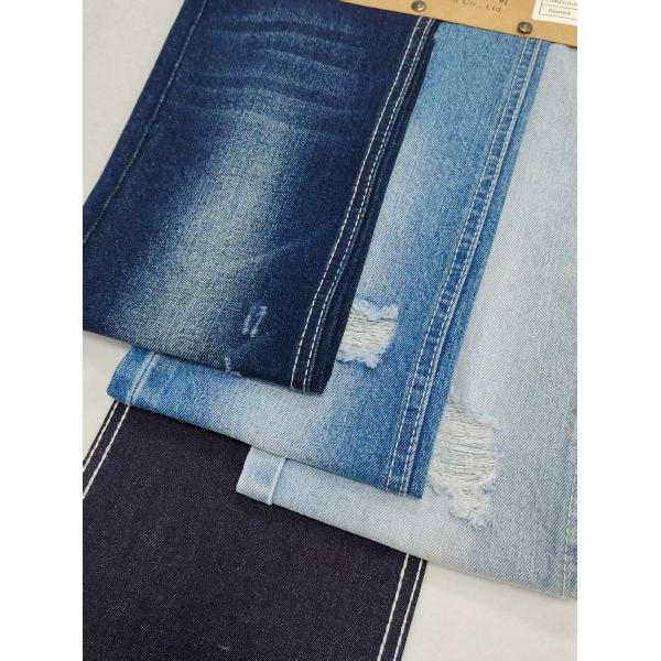 Quality 75%Cotton Non-Stretch TWILL Style Denim Fabric With 10+10*10Construction For Jeans wholesale