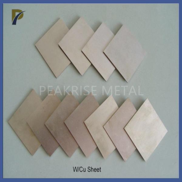 Alloy Copper Tungsten Plate Heating Sheet 2~50mm Thick Tungsten Copper Plate Copper Tungsten Sheet