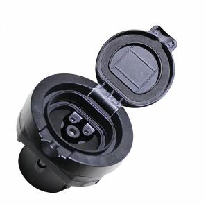 16A 32A 250V Type 2 EV AC Charging Inlet/Socket With Shutter Obturator For EV