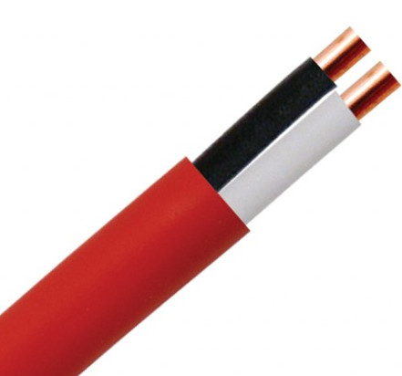 Unshielded FPLR Fire Alarm Cable 16 AWG 2 Core Copper Conductor for Fire