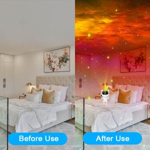FCC Multiscene Astronaut Galaxy Star Projector Night Light For Adults
