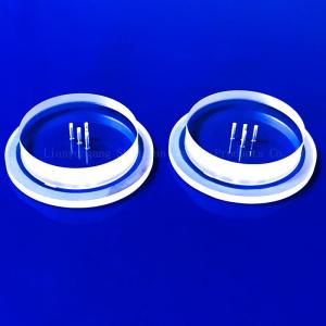 High Transmittance Customized Fused Quartz Disc Clear Square Step Quartz Plate