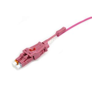Magenta LC Uniboot Fiber Optic Patchcord Polarity Changeable LC OM4