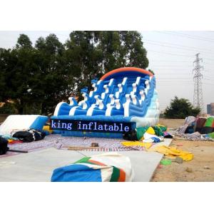 Cheap Fantasy Splendid Ocean Water Park / Outdoor Inflatable Water Slides With Cartoon Printing for sale