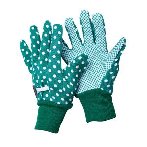 Safety Cotton Knitting Gardening Gloves with Cotton Material and Anti-slip