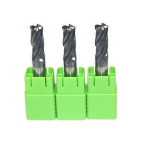 Cheap CNC Milling Corner Radius End Mill / Carbide Mill Cutter Black or Copper Color for sale