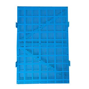 Reusable perforated plate net construction protective climbing frame net