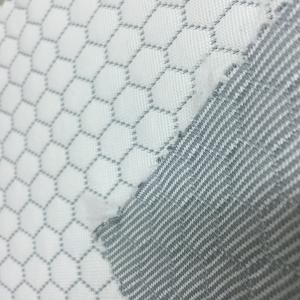 Hexagonal Air Layer Lightweight Polyester Fabric Plain Style 350GSM Weight