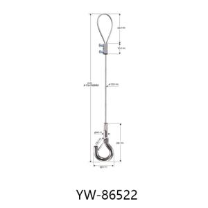 Galvanized Wire Rope Lifting Slings For Hanging Light To Prevent Fall YW86517