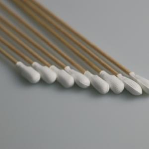 Polyester Industrial Cotton Swab Precision Tip Lint Free Wooden Handle
