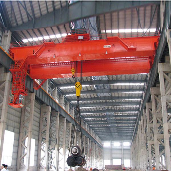 Quality 220 - 480v Stable Double Beam Workshop Overhead Crane Strong Rigidity Long Life Span wholesale
